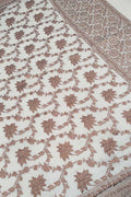 Exquisite Dyeable Banarasi Handloom Pure Moonga Antique Zari Flower Design Dupatta - Luxurion World