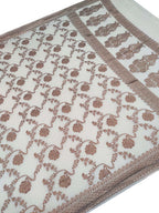 Dyeable Banarasi Flower Design Handloom Pure Moonga Antique Zari Dupatta - Luxurion World- Crafted Heirlooms
