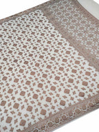 Dyeable Banarasi Handloom Pure Moonga Antique Zari Dupatta - Luxurion World- Crafted Heirlooms