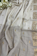 Dyeable Banarasi Moonga Silk Dupatta - Luxurion World- Crafted Heirlooms