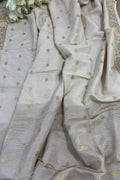 Dyeable Banarasi Moonga Silk Dupatta - Luxurion World- Crafted Heirlooms