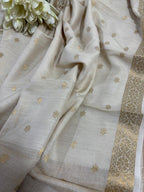 Dyeable Banarasi Moonga Silk Dupatta - Luxurion World