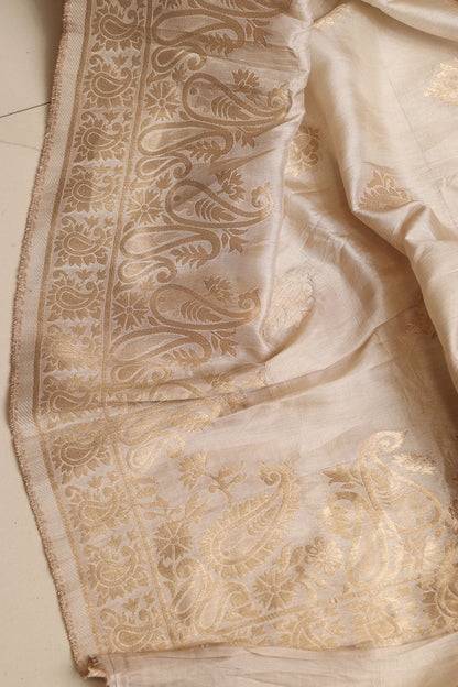 Pastel Banarasi Dola Silk Dupatta - Elegant and Luxurious