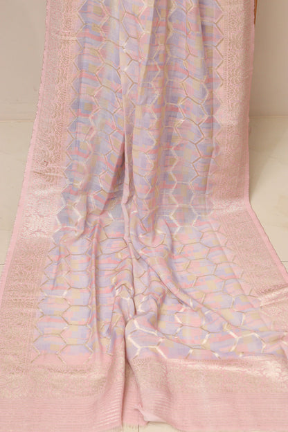 Multicolor Banarasi Dola Silk Dupatta