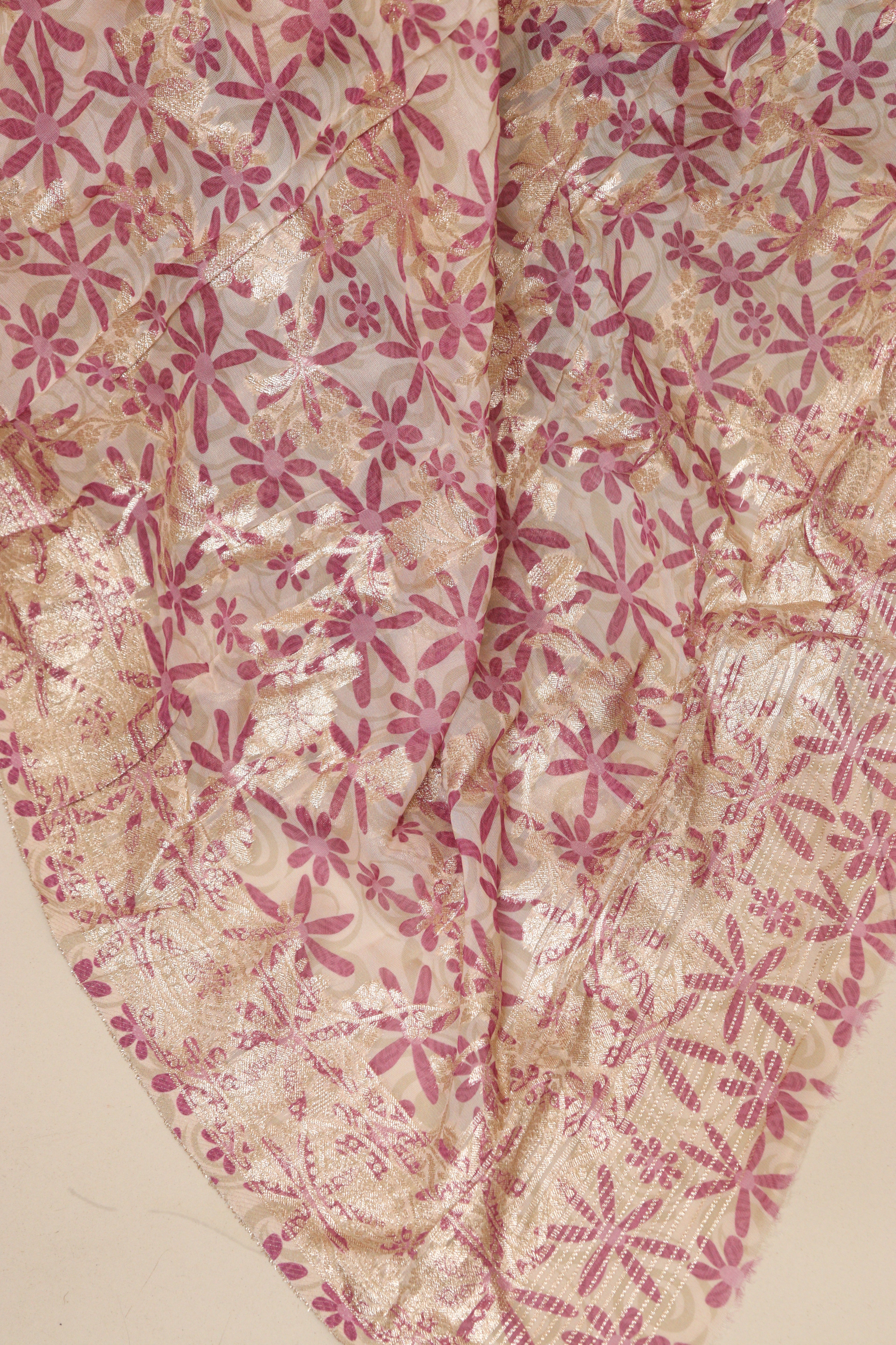 Pastel Banarasi Digital Printed Chiffon Georgette Dupatta - Luxurion World- Crafted Heirlooms