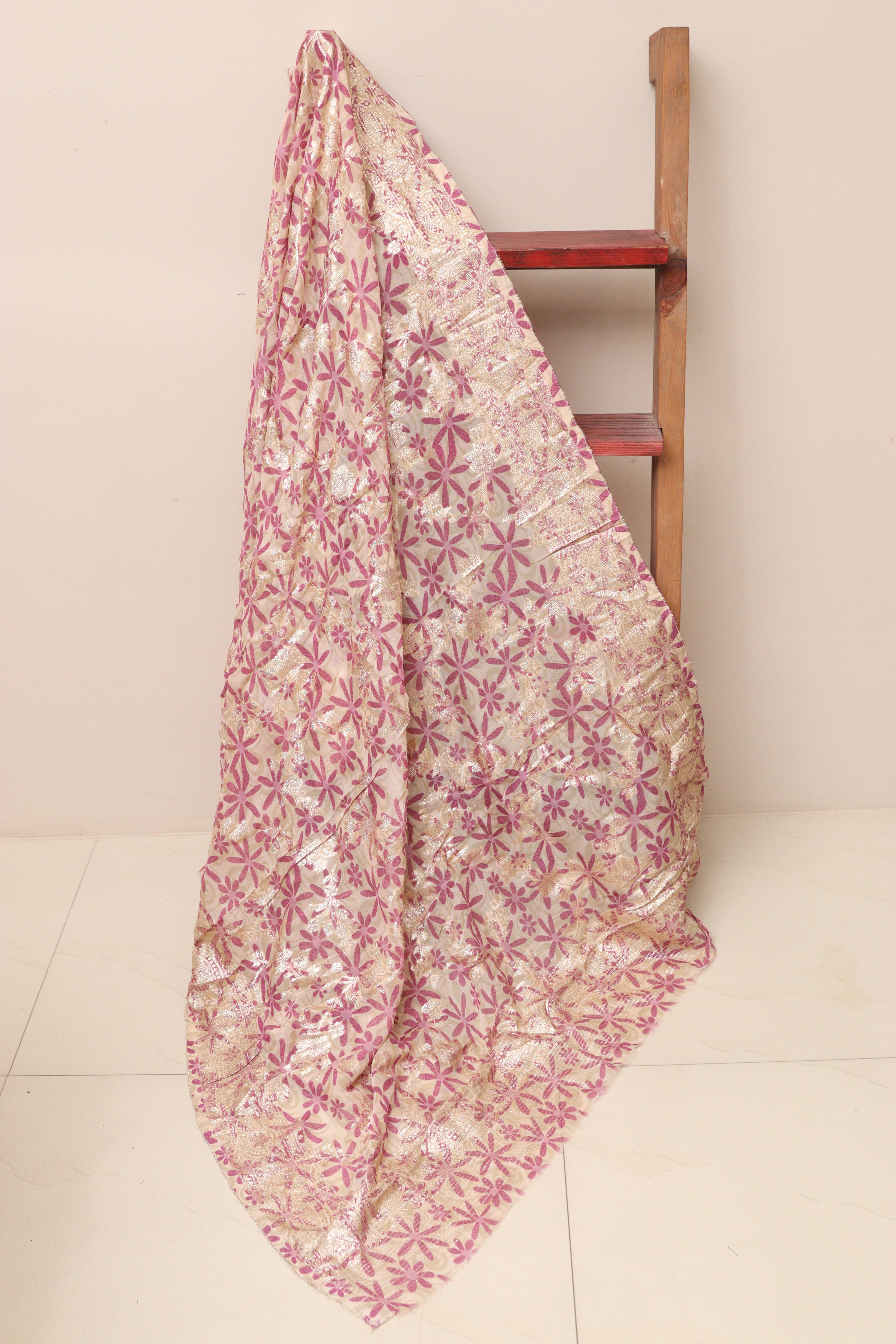 Pastel Banarasi Digital Printed Chiffon Georgette Dupatta - Luxurion World- Crafted Heirlooms
