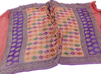 Multicolor Banarasi Pure Georgette Brush Dyed Rangkat Style Dupatta - Luxurion World
