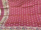 Exquisite Pink Banarasi Silk Dupatta - Handloom Beauty - Luxurion World