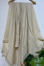 Stunning Dyeable Banarasi Handloom Plain Pure Moonga Silk Dupatta - Luxurion World