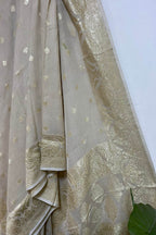 Stunning Dyeable Banarasi Handloom Pure Moonga Silk Dupatta - Luxurion World- Crafted Heirlooms
