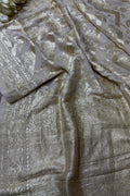 Dyeable Banarasi Handloom Pure Moonga Silk Flower Design Dupatta - Luxurion World- Crafted Heirlooms