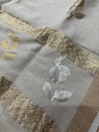 Dyeable Banarasi Handloom Pure Moonga Silk Sona Roopa Dupatta - Luxurion World- Crafted Heirlooms