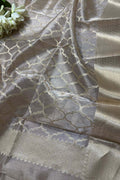 Dyeable Banarasi Handloom Pure Tissue Silk Dupatta - Luxurion World- Crafted Heirlooms