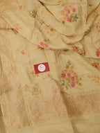 Pastel Banarasi Handloom Pure Moonga Silk Dupatta - Luxurion World