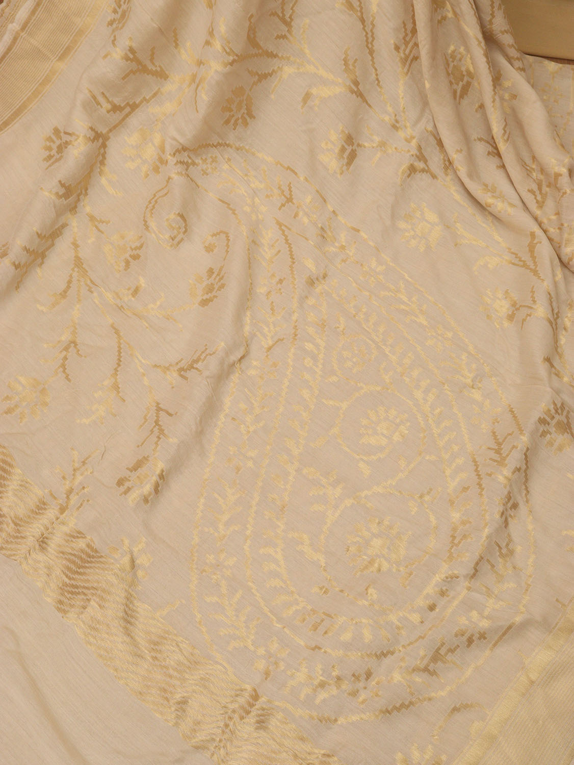 Dyeable Banarasi Handloom Pure Moonga Silk Dupatta - Luxurion World