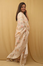 Dyeable Banarasi Handloom Pure Tussar Georgette Dupatta - Luxurion World