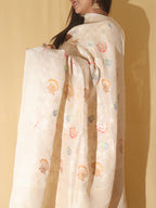 Dyeable Banarasi Handloom Pure Tussar Georgette Dupatta - Luxurion World
