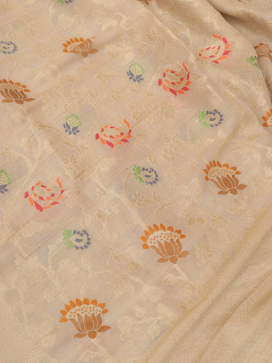 Dyeable Banarasi Handloom Pure Tussar Georgette Dupatta - Luxurion World