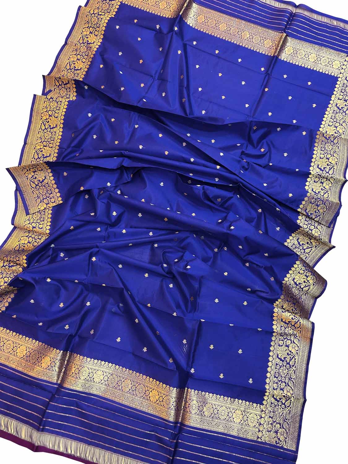 Elegant Blue Banarasi Silk Dupatta with Kadwa Boota - Luxurion World
