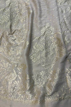 Dyeable Banarasi Handloom Pure Moonga Silk Dupatta - Luxurion World- Crafted Heirlooms