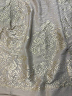 Dyeable Banarasi Handloom Pure Moonga Silk Dupatta - Luxurion World- Crafted Heirlooms