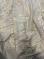 Dyeable Banarasi Handloom Pure Moonga Silk Dupatta - Luxurion World- Crafted Heirlooms