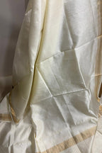 Dyeable Banarasi Handloom Pure Chiniya Silk Dupatta - Luxurion World- Crafted Heirlooms