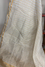 Dyeable Banarasi Handloom Pure Chanderi Silk Dupatta - Luxurion World
