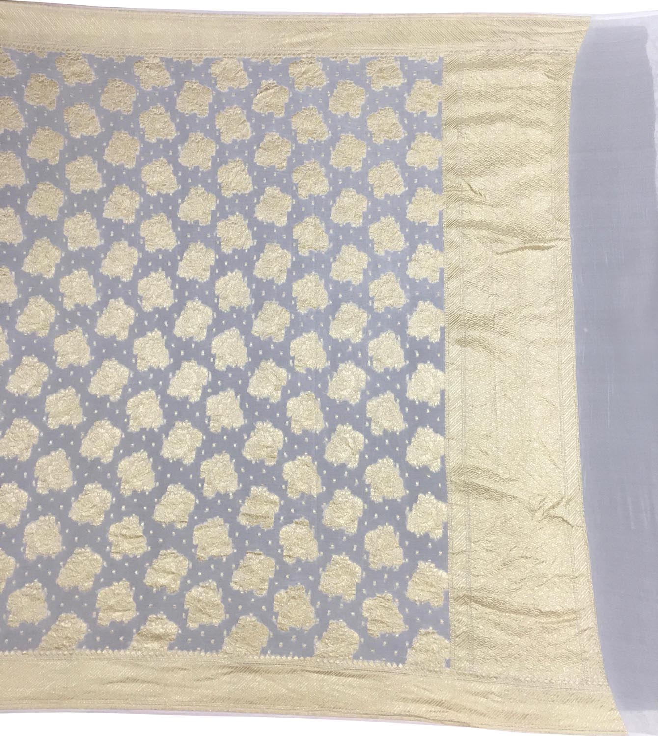 Dyeable Banarasi Handloom Pure Georgette Dupatta - Luxurion World- Crafted Heirlooms
