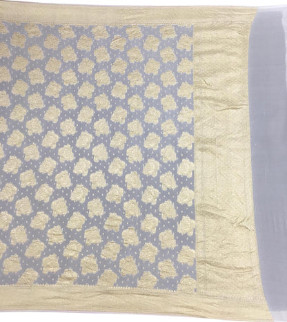 Dyeable Banarasi Handloom Pure Georgette Dupatta - Luxurion World