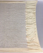 Dyeable Banarasi Handloom Pure Georgette Dupatta - Luxurion World- Crafted Heirlooms