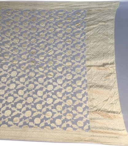 Dyeable Banarasi Handloom Pure Georgette Dupatta - Luxurion World