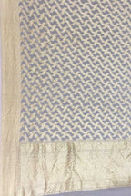 Dyeable Banarasi Handloom Pure Georgette Dupatta - Luxurion World- Crafted Heirlooms