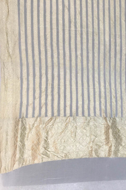 Dyeable Banarasi Handloom Pure Georgette Dupatta - Luxurion World