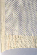 Dyeable Banarasi Handloom Pure Georgette Dupatta - Luxurion World- Crafted Heirlooms