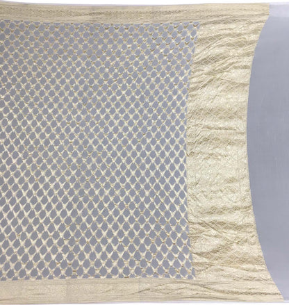 Dyeable Banarasi Handloom Pure Georgette Dupatta - Luxurion World