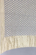 Dyeable Banarasi Handloom Pure Georgette Dupatta - Luxurion World- Crafted Heirlooms