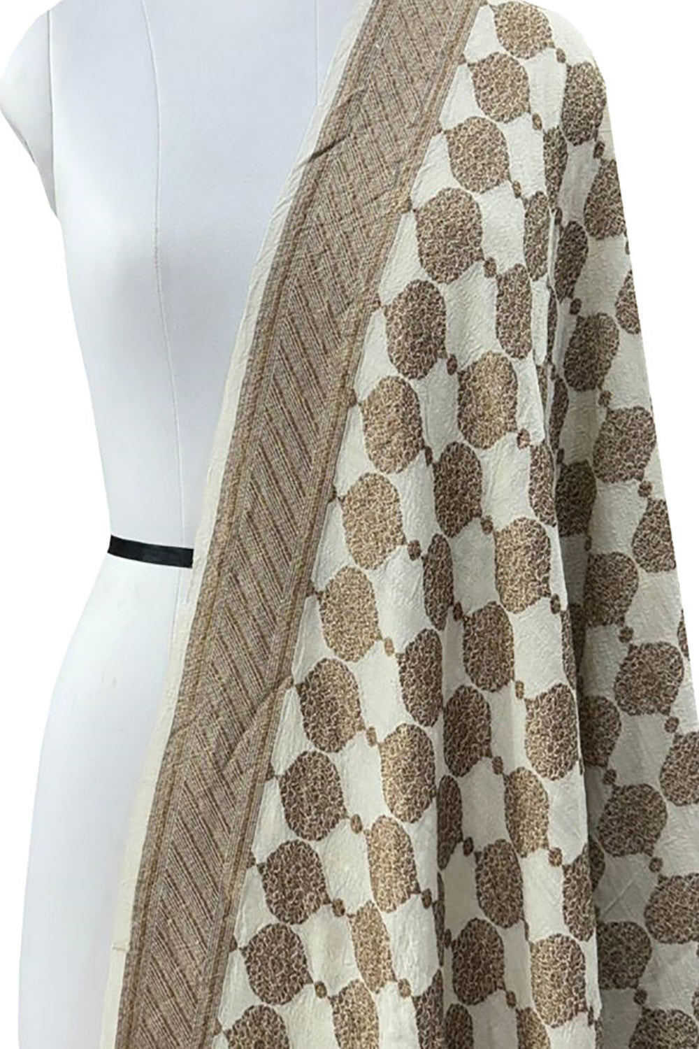 Stunning Dyeable Banarasi Moonga Silk Dupatta - Luxurion World