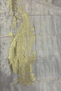 Dyeable Handloom Banarasi Pure Tissue Dupatta - Luxurion World- Crafted Heirlooms