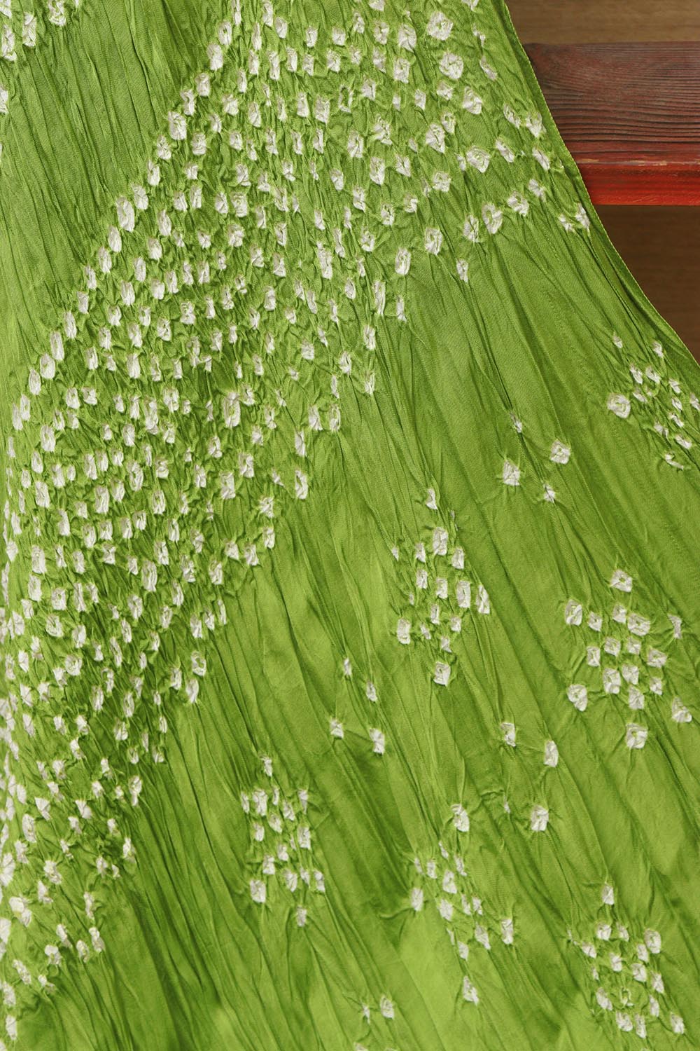 Green Bandhani Modal Gajji Silk Dupatta - Elegant and Stylish - Luxurion World