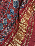 Elegant Grey Bandhani Modal Gajji Silk Dupatta - Luxurion World
