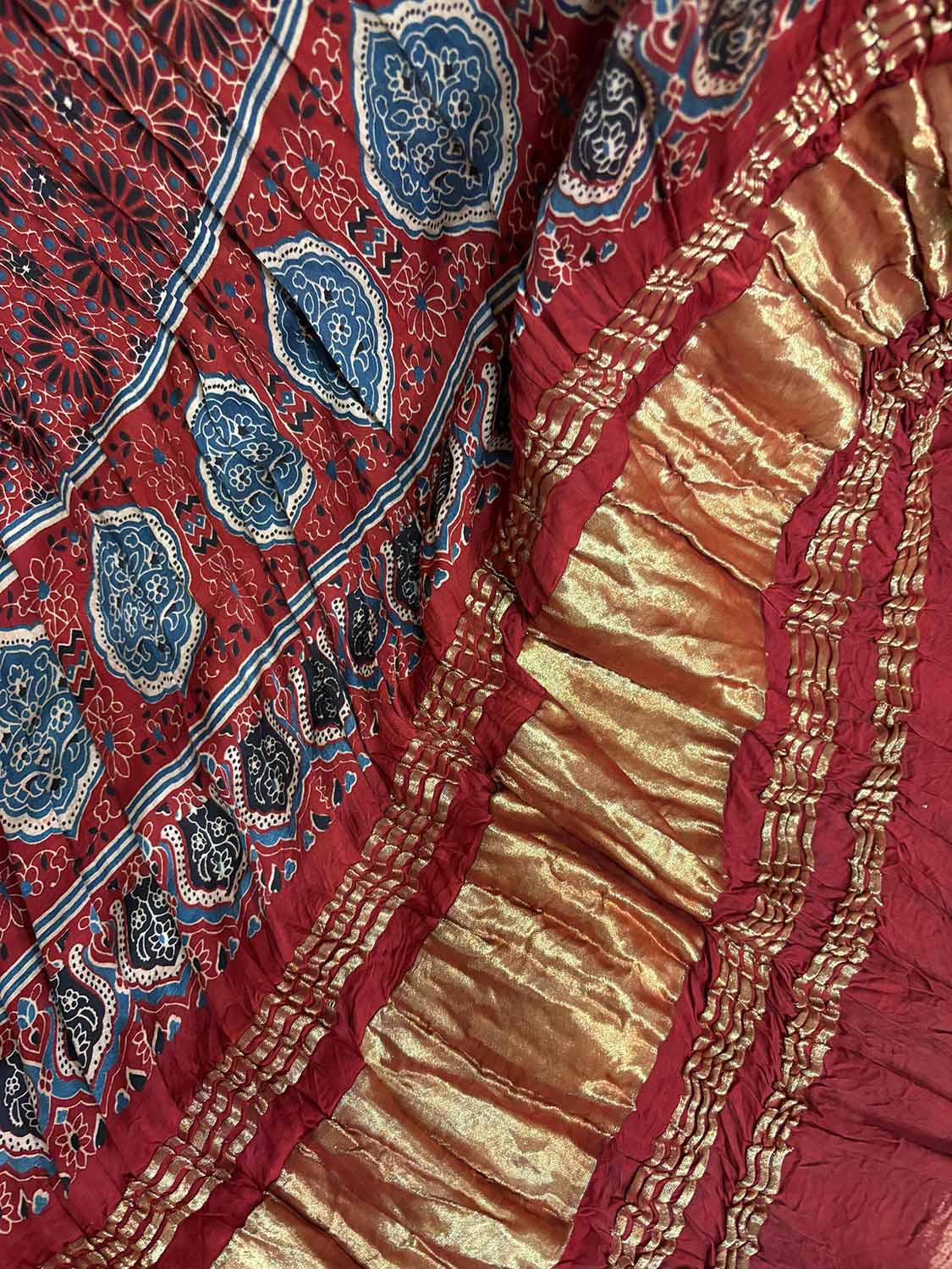 Elegant Grey Bandhani Modal Gajji Silk Dupatta - Luxurion World