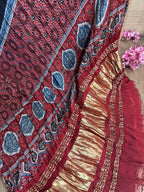 Elegant Grey Bandhani Modal Gajji Silk Dupatta - Luxurion World