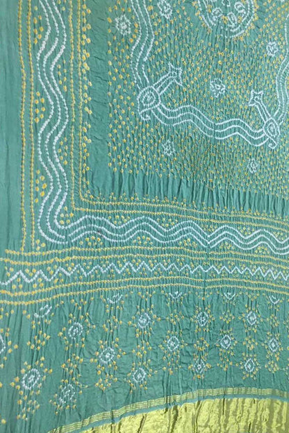 Blue Bandhani Gajji Silk Dupatta - Pure Elegance - Luxurion World