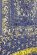 Blue Bandhani Gajji Silk Dupatta - Pure Elegance - Luxurion World