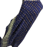 Blue Bandhani Modal Silk Dupatta with Tissue Border - Luxurion World