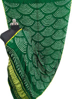 Green Bandhani Gajji Silk Dupatta - Pure Elegance - Luxurion World