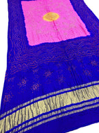 Blue Bandhani Gajji Silk Dupatta - Pure Elegance - Luxurion World