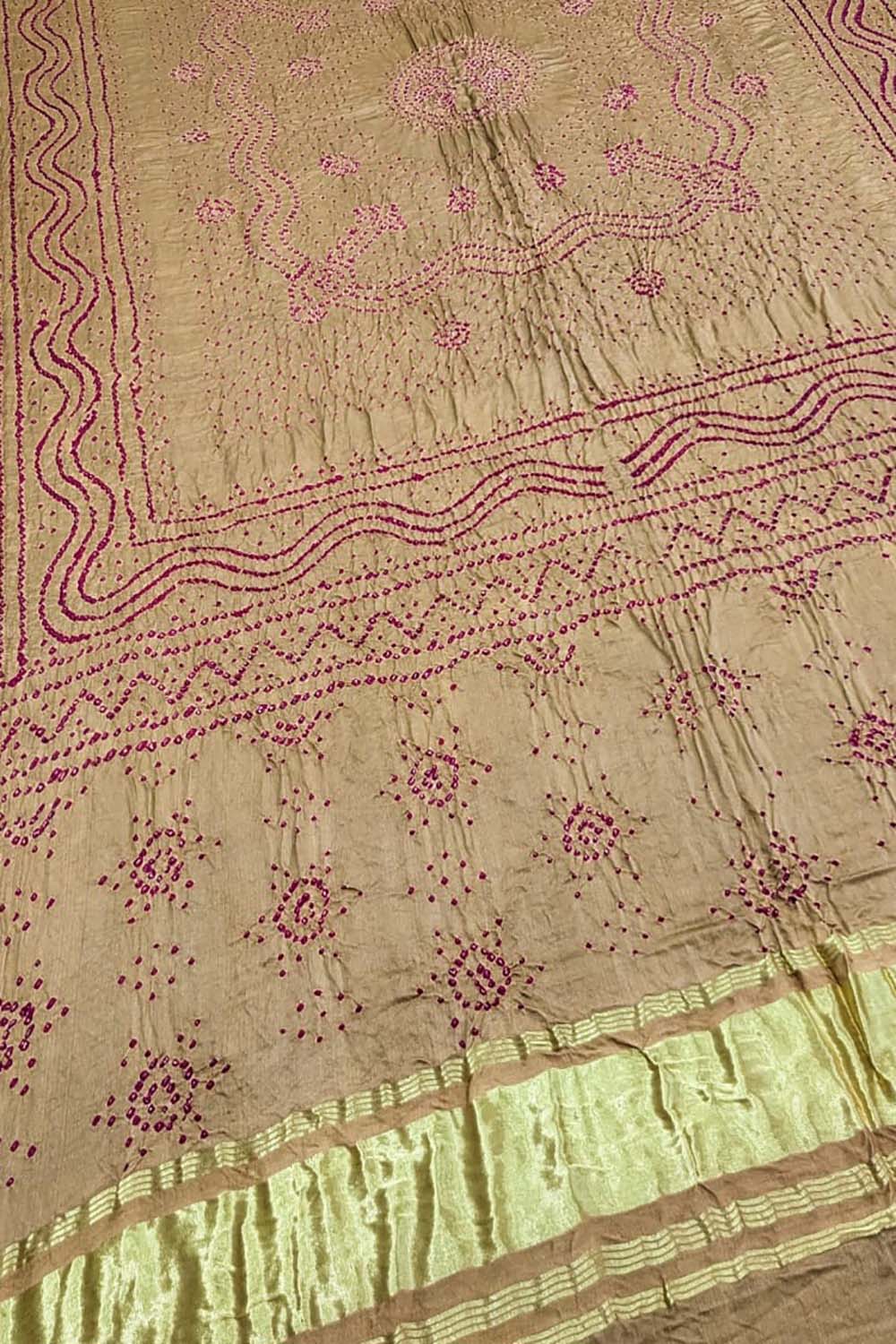 Pastel Bandhani Gajji Silk Dupatta - Elegant and Luxurious - Luxurion World
