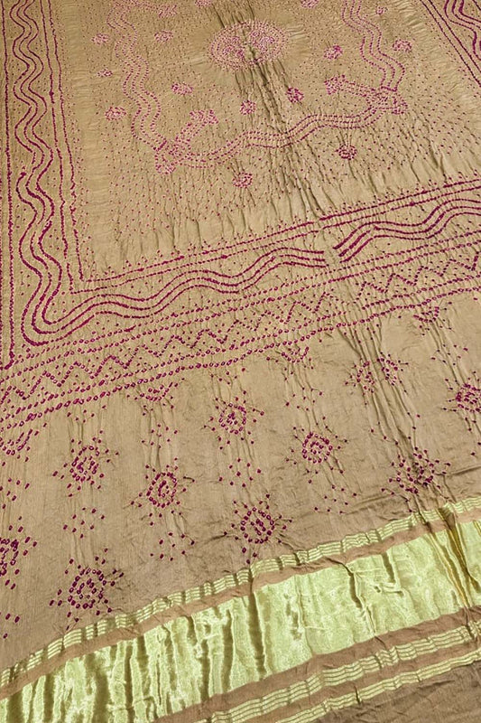 Pastel Bandhani Gajji Silk Dupatta - Elegant and Luxurious - Luxurion World